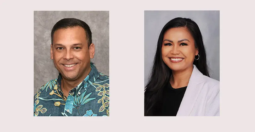 Graphic of two Pali Momi Medical Center leaders