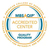 A seal from the American College of Surgeons showing accreditation.