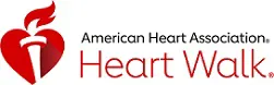Logo of the American Heart Association Heart Walk.