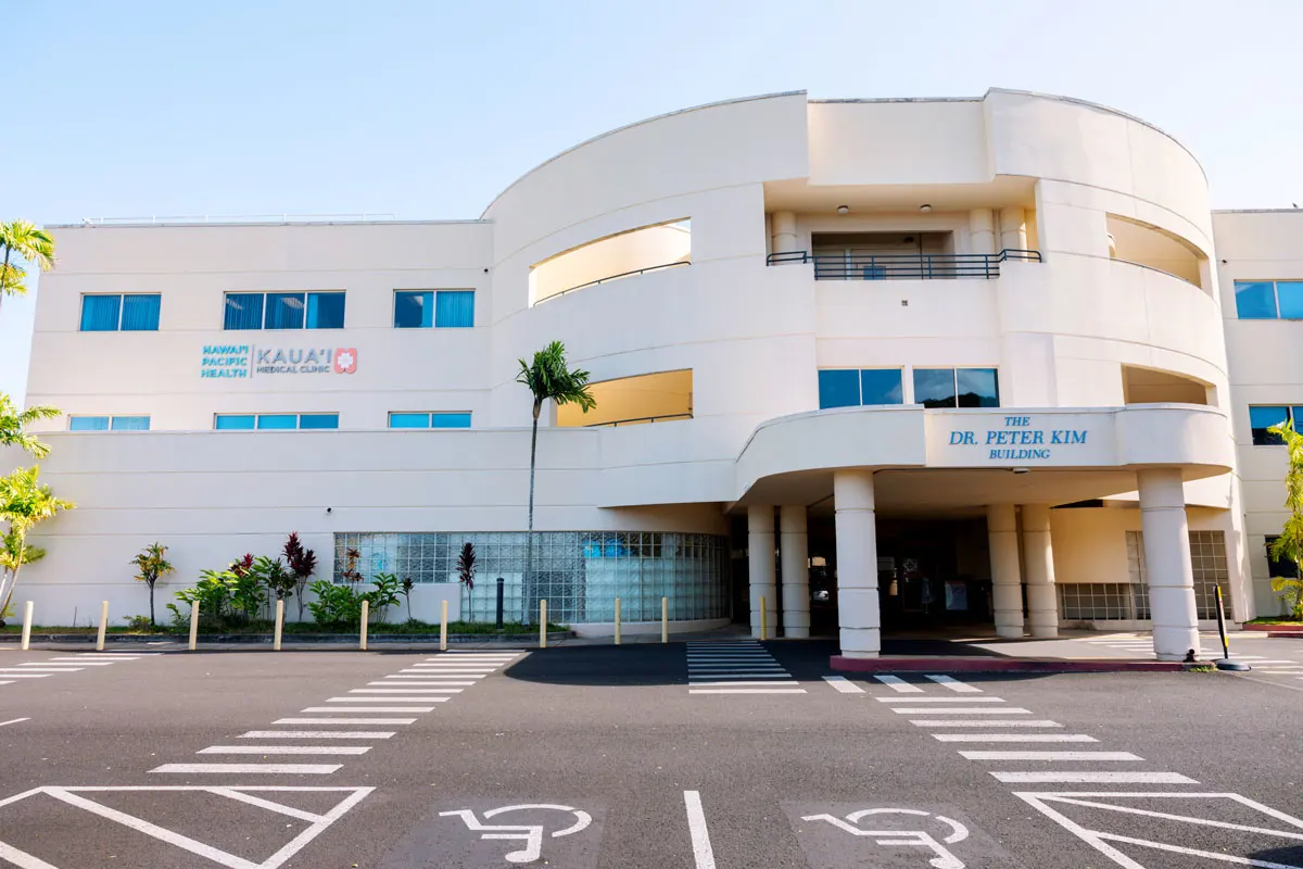 Exterior of Kauai Medical Center in Lihue.