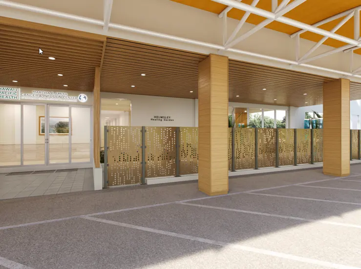 Artist rendering of future Martha B. Smith Cancer entrance.