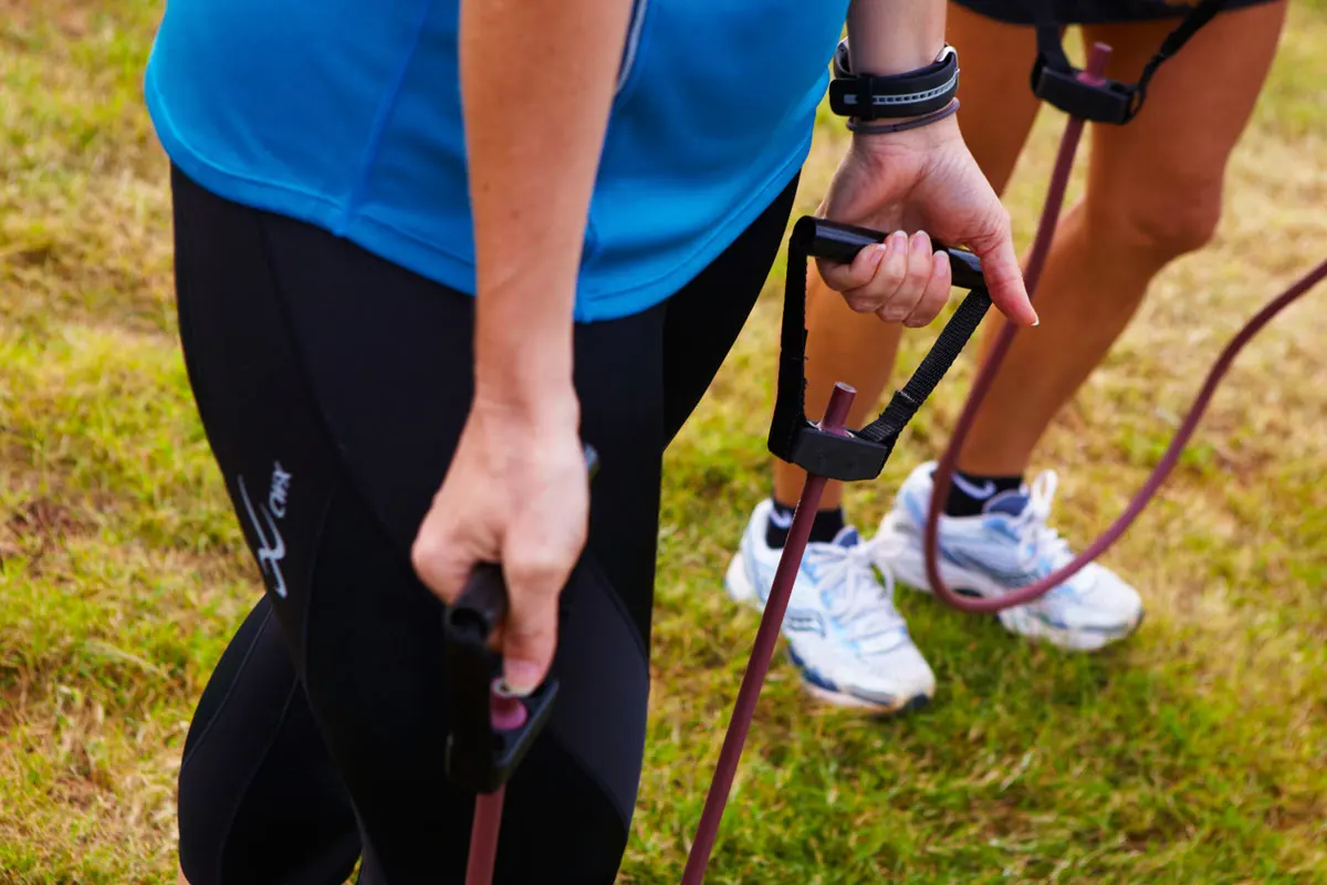 People getting therapy for their arthritis.