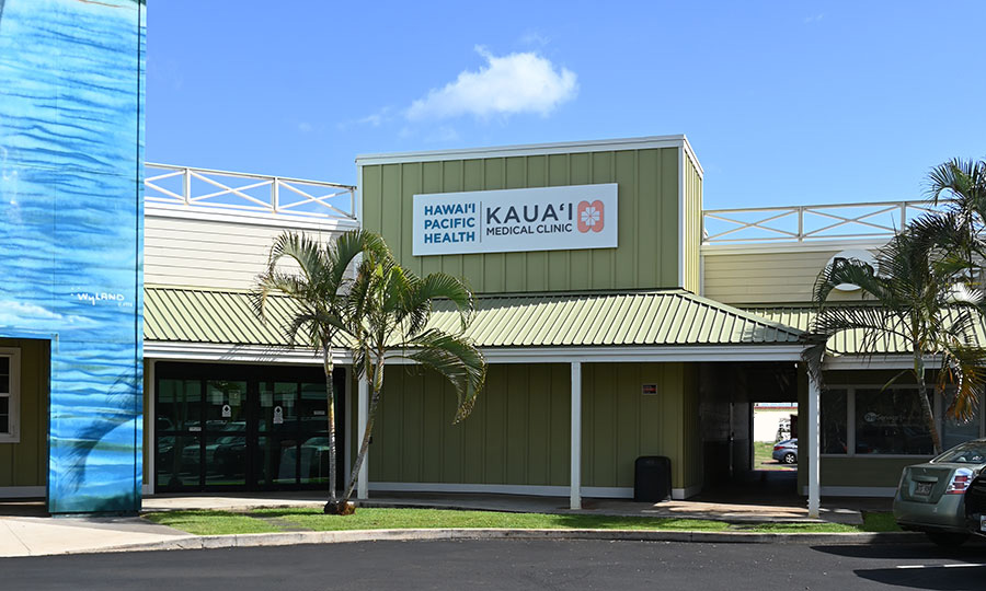 Exterior of Kauai Medical Clinic in Kapaa.