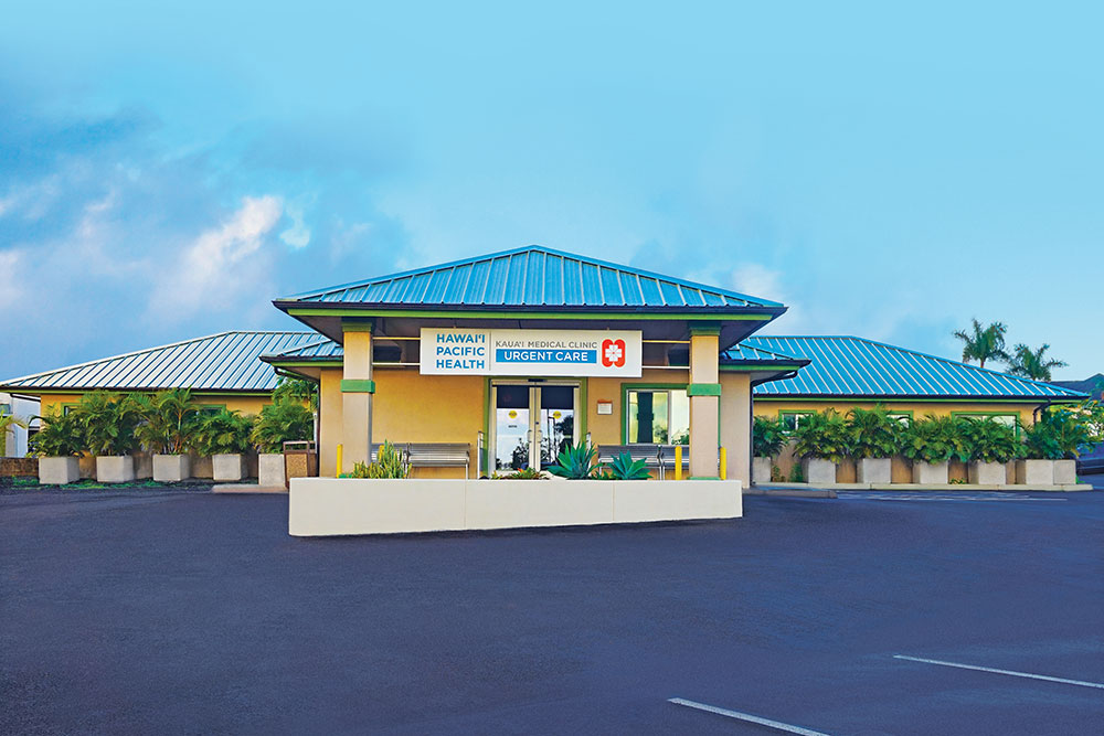 Kauai Urgent Care building exterior in Lihue.