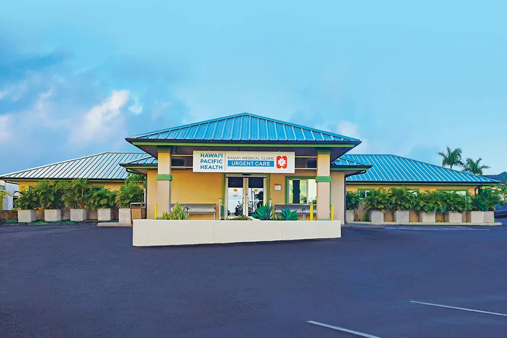 Kauai Urgent Care building exterior in Lihue.