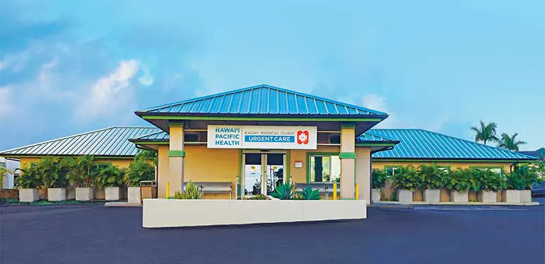 Kauaʻi Medical Clinic Urgent Care exterior.