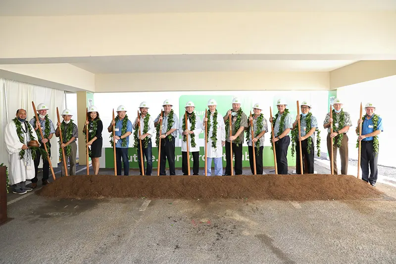 HPH staff at groundbreaking of new facility